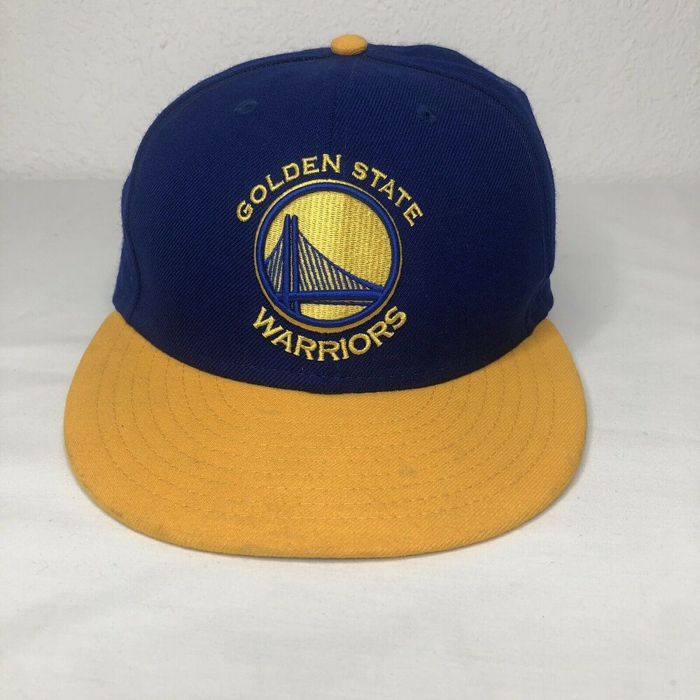 Golden State Warriors NBA New Era Blue Yellow Hat Cap Snapback 2 Tone
